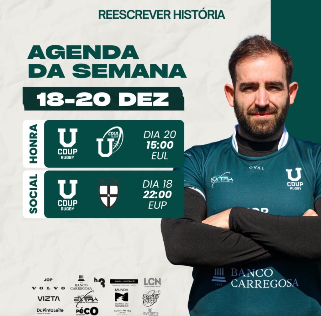 Rugby – Agenda Semana 18 a 20 Dez 2025